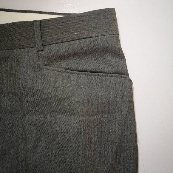 Cricketeer Men's Flat Front Olive Green 35% Wool Made in Canada Dress Pants - Picture 4 of 11